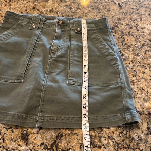 Dear John size 26 olive army green mini skirt - Picture 4 of 5